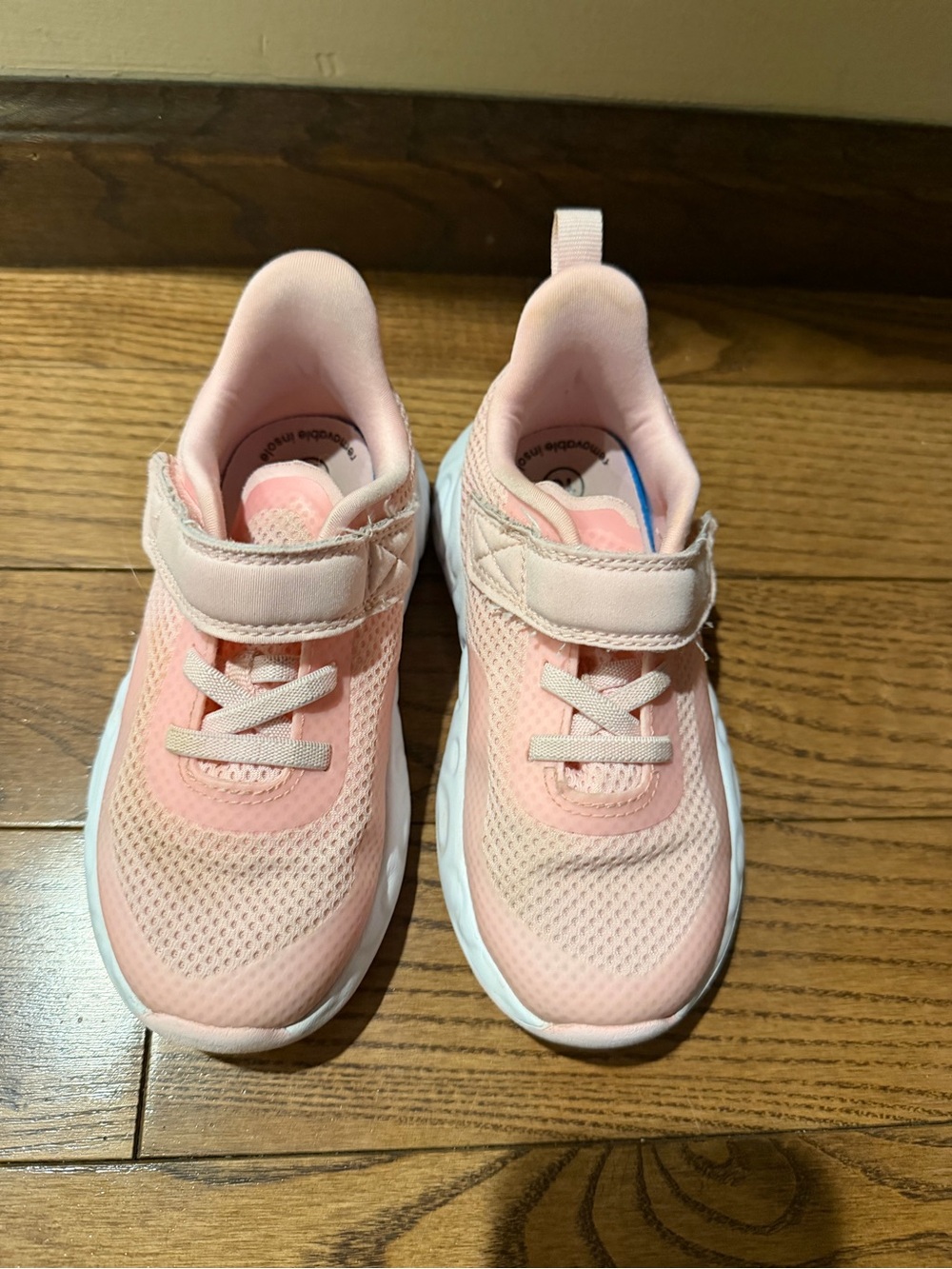Cat & Jack Pink Mesh Hook-and-Loop Kids Sneakers